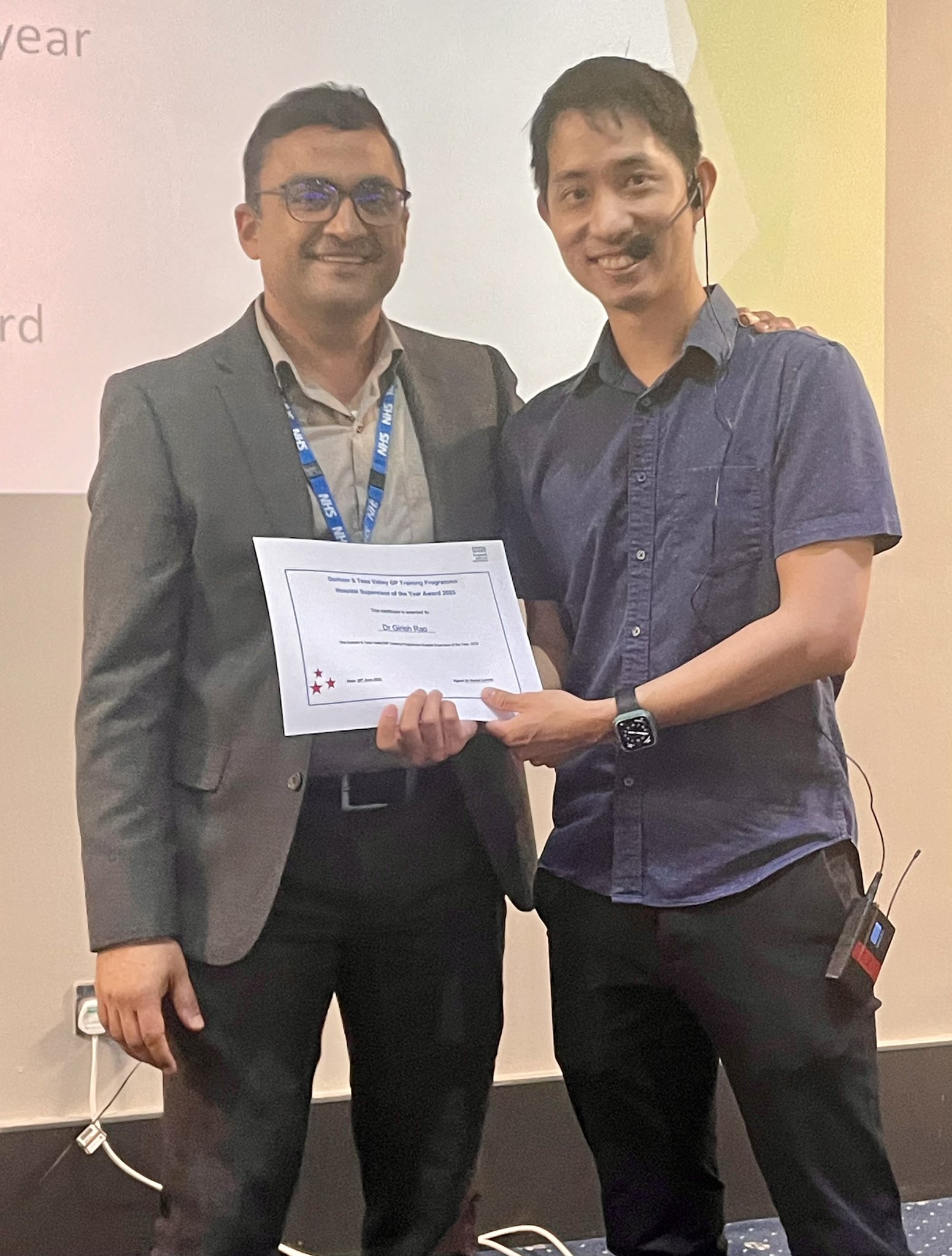 Training accolade presented to consultant liaison psychiatrist Tees