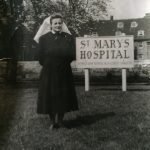 Matron Chinn outside St Mary's Hospital