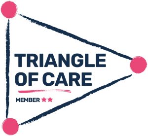 Triangle of care 2 star membership logo from the carers trust