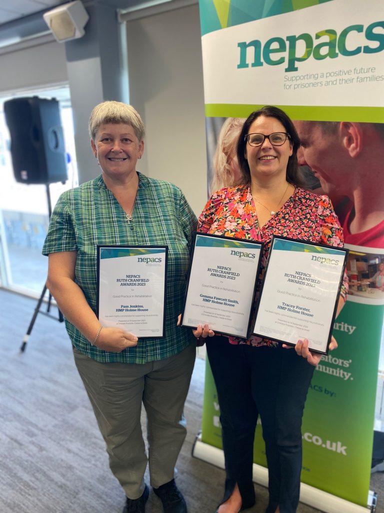 Pam Jenkins and Tracey Forster holding certificates.