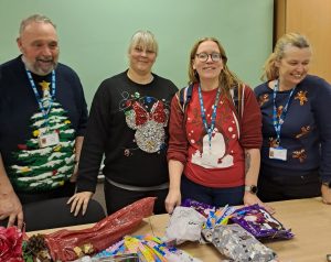 CAHMS staff in their Christmas jumpers