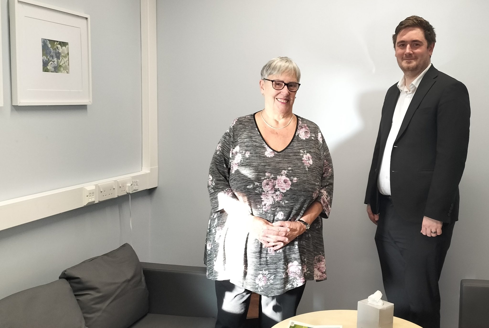 Family donation supports opening of a new quiet room at Woodside