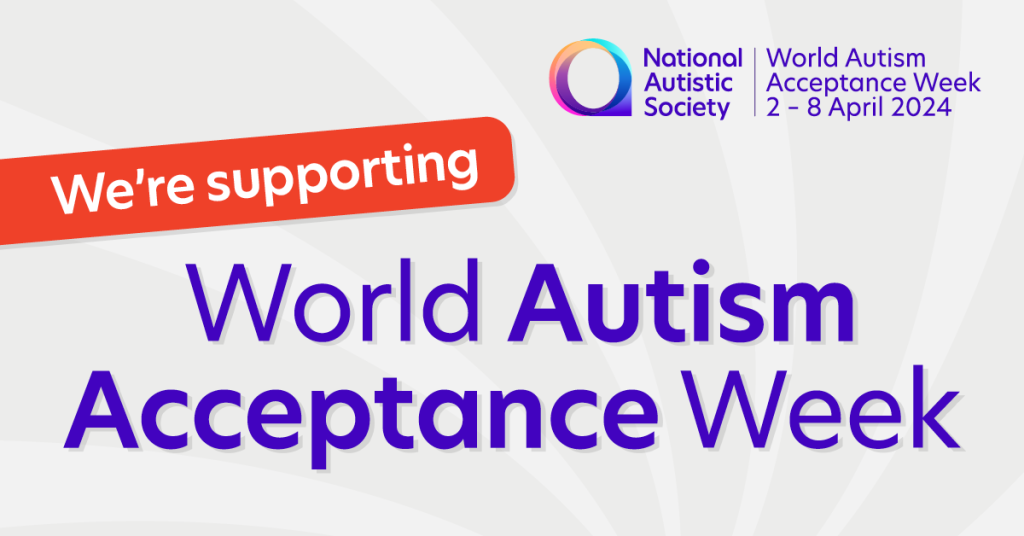 We're supporting World Autism Acceptance Week logo