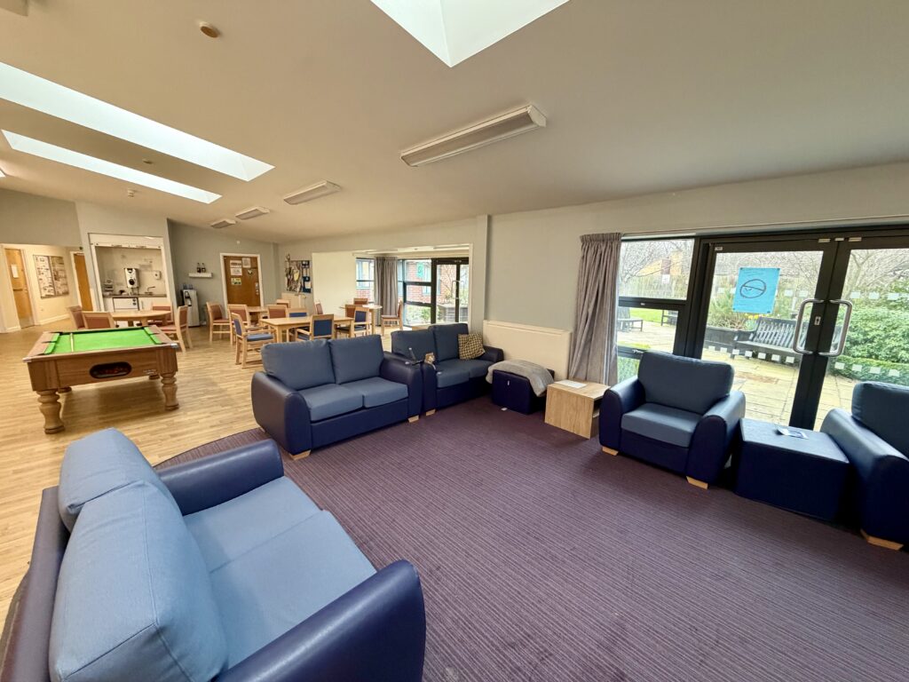 Communal lounge at Lustrum Vale