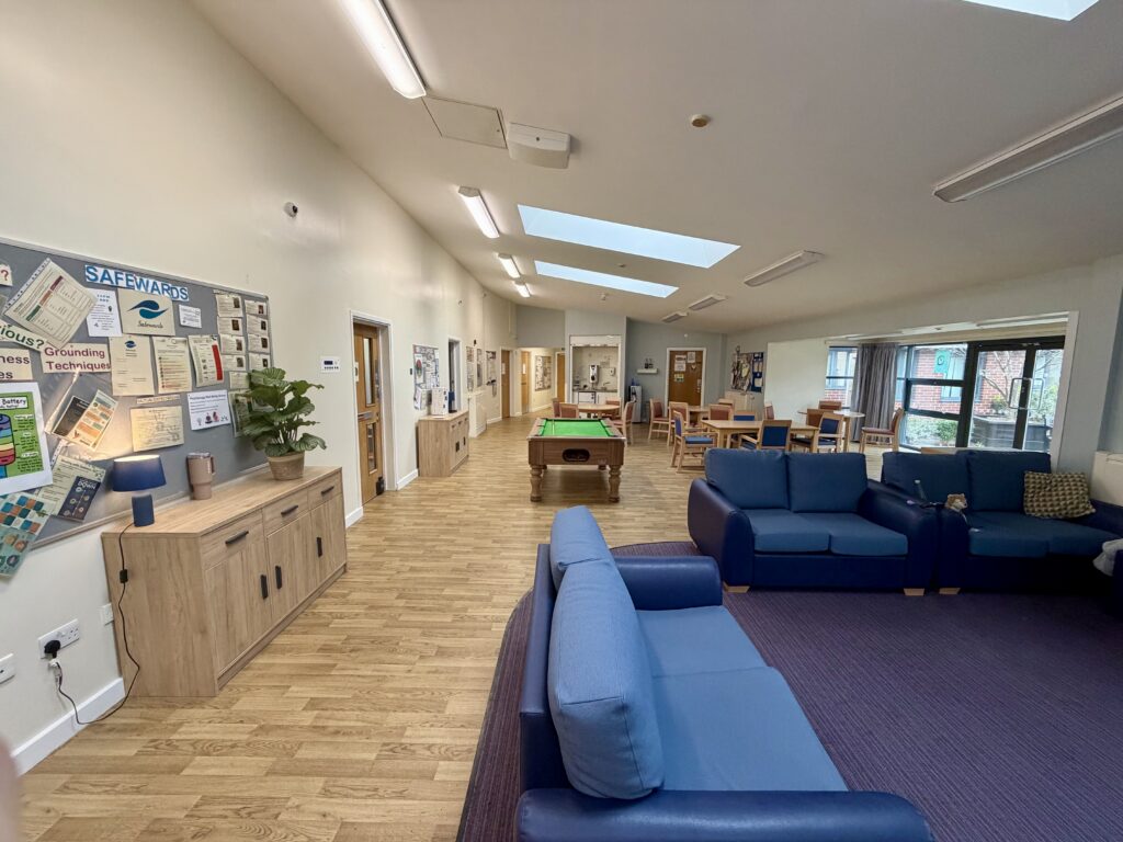 Communal lounge at Lustrum Vale