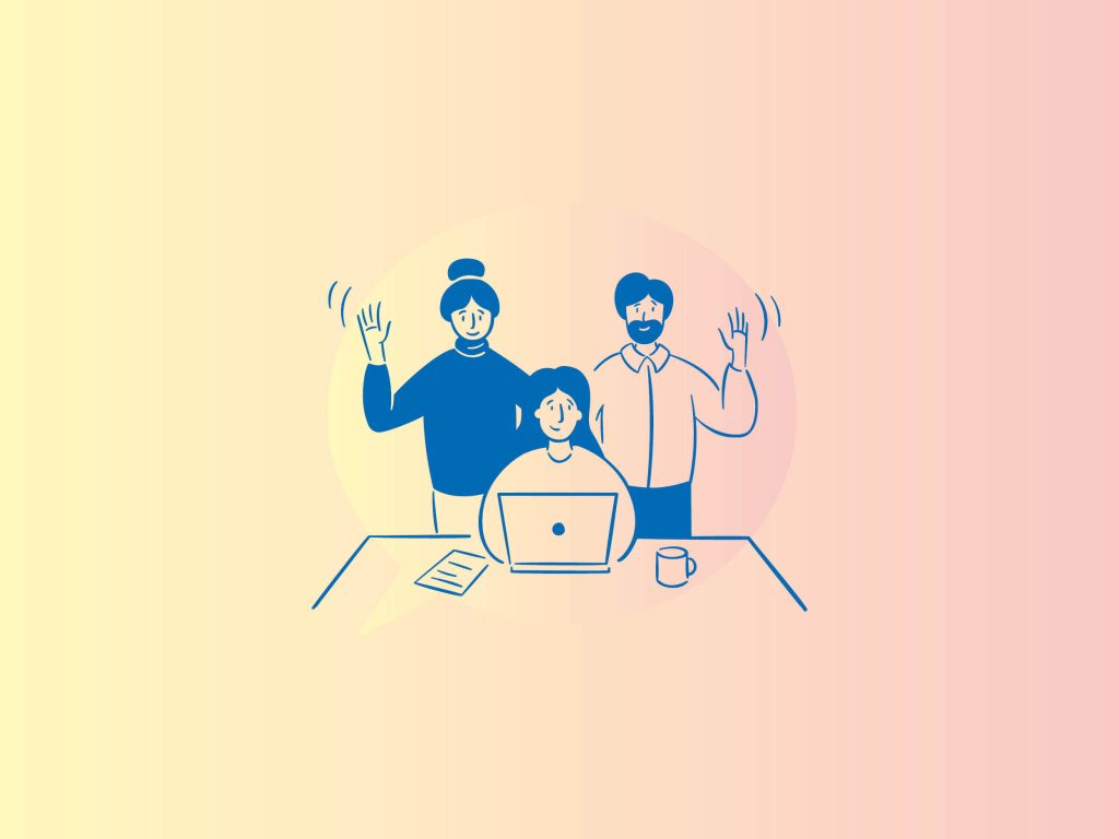 illustration - people welcoming you