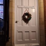 The Christmas wreath on our North Durham CAMHS office.