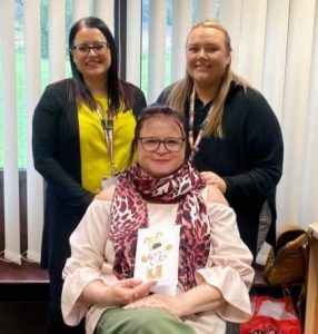 Viki with I&E staff Dawn and Jess.