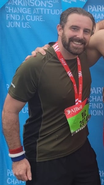 Ric Long after completing a previous run.