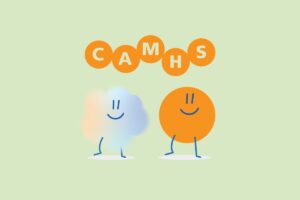 CAMHS logo and characters
