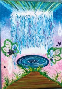The carer painting created by Alayne Holmes