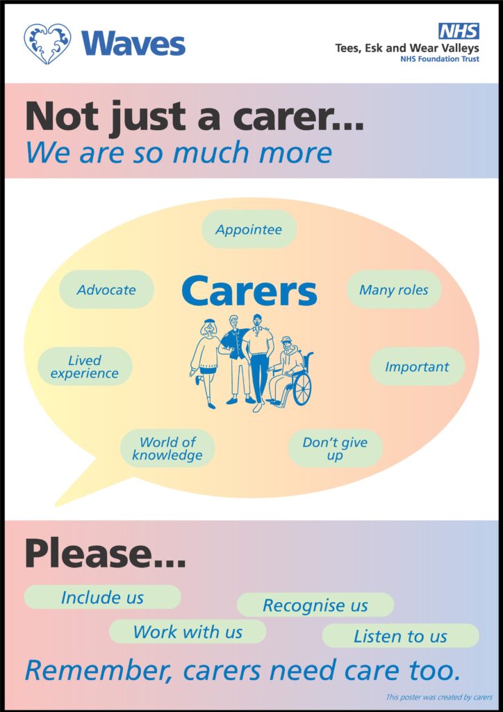 New poster for carers - Not just a carer