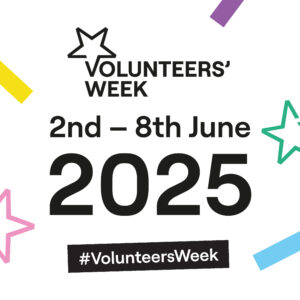 Volunteers' Week 2025 graphic (2nd to 8th June)