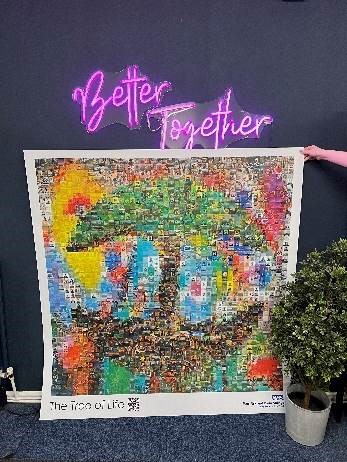 Poster on show at Arch Recovery College in Durham