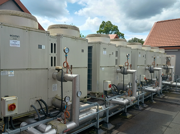 Air Source Heat Pumps at Foss Park Hospital