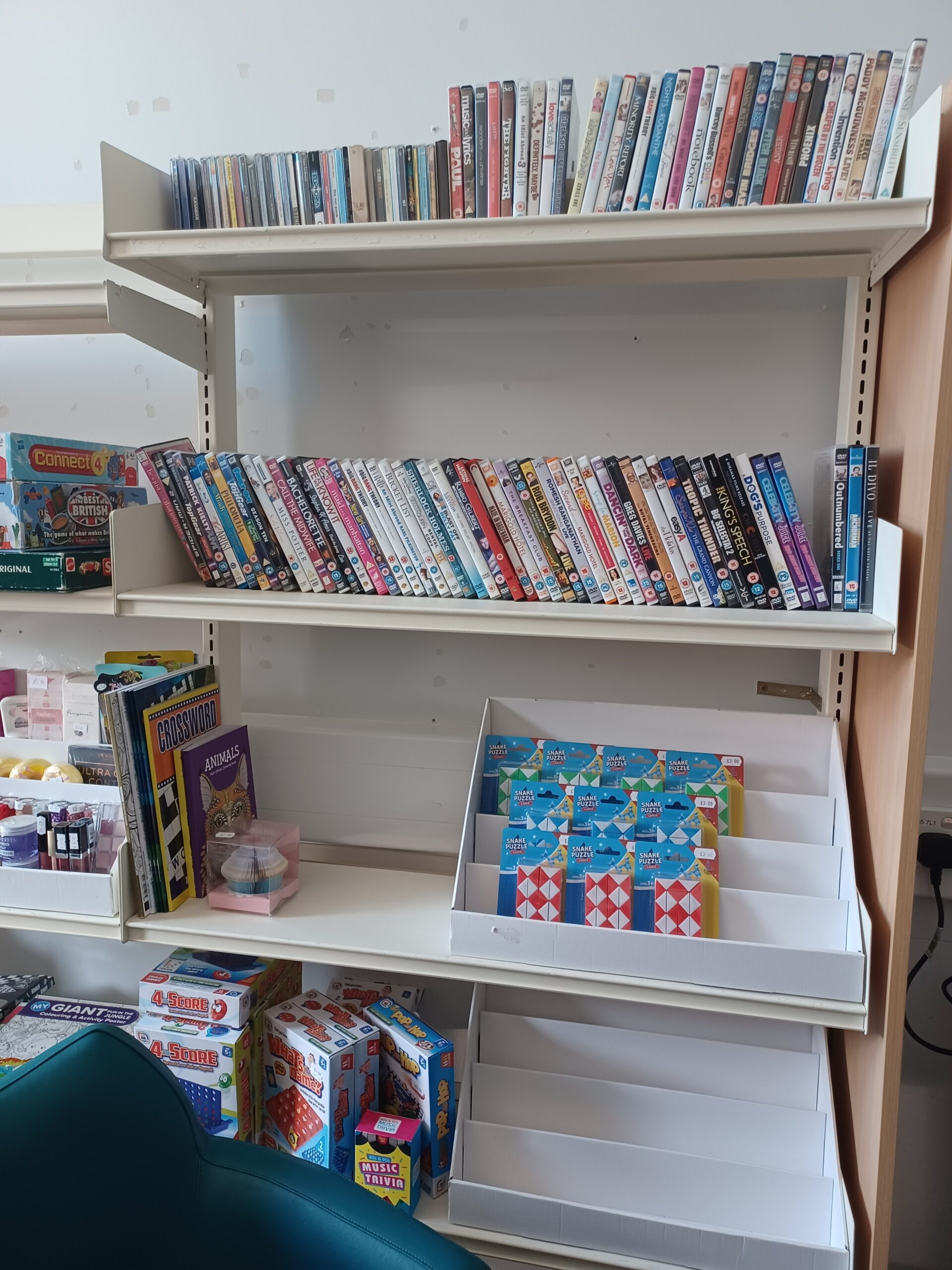 Lending library of CDs and books