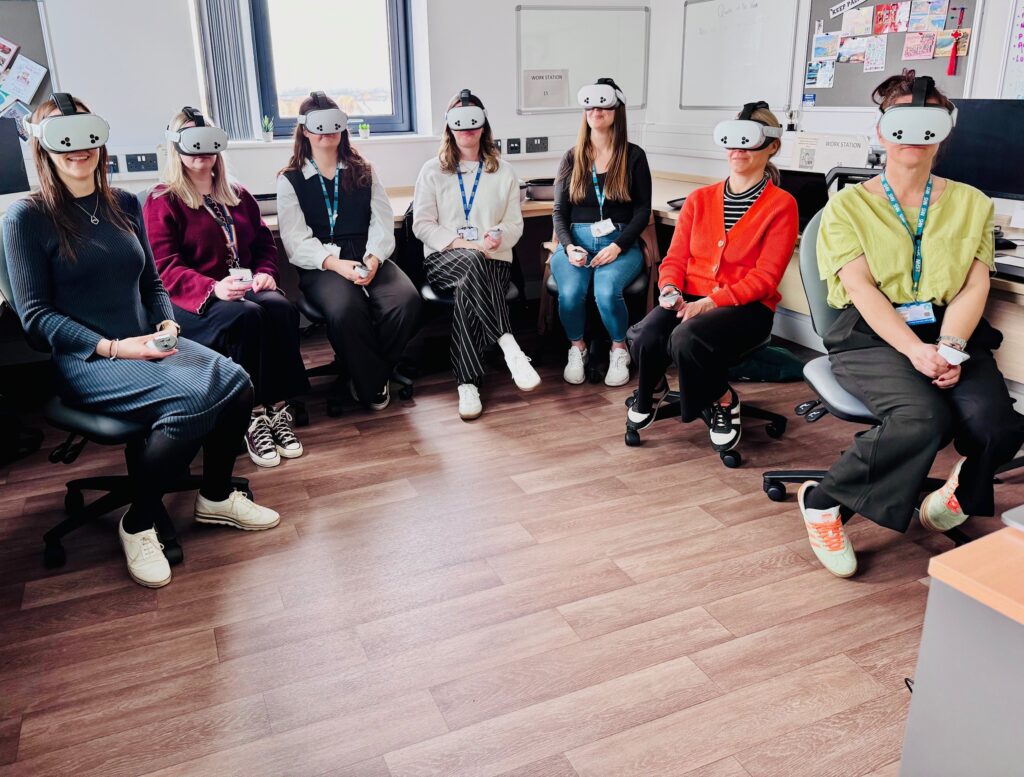 North Yorkshire Talking Therapies staff trialling Tend VR