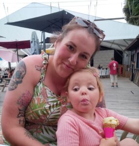 Sarah and her daughter Maeve