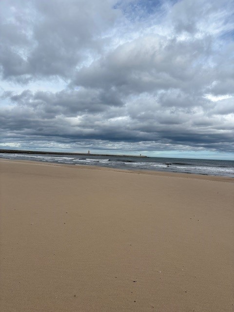 An empty South Shields beach