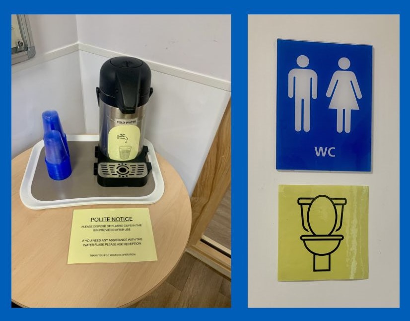 Examples of improvements - including water for visitors and new signage.