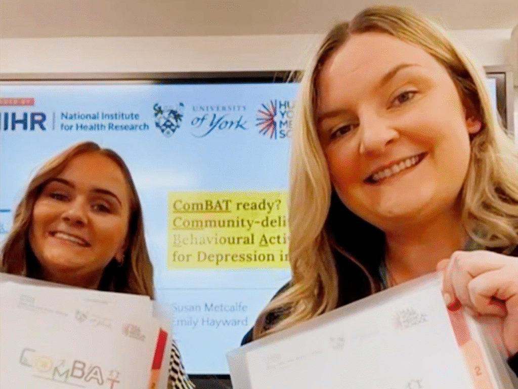 Researchers Susan Moore and Emily Hayward - from Tees, Esk and Wear Valleys NHS Foundation Trust and the University of York