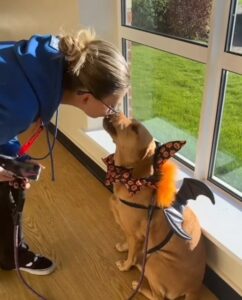 Laura with her dog Bella