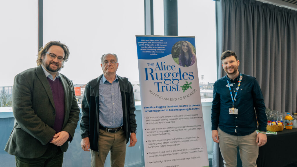 Cleveland PCC Matt Storey, Clive Ruggles from The Alice Ruggles Trust and Dr Christopher Rosenbrier from our trust.