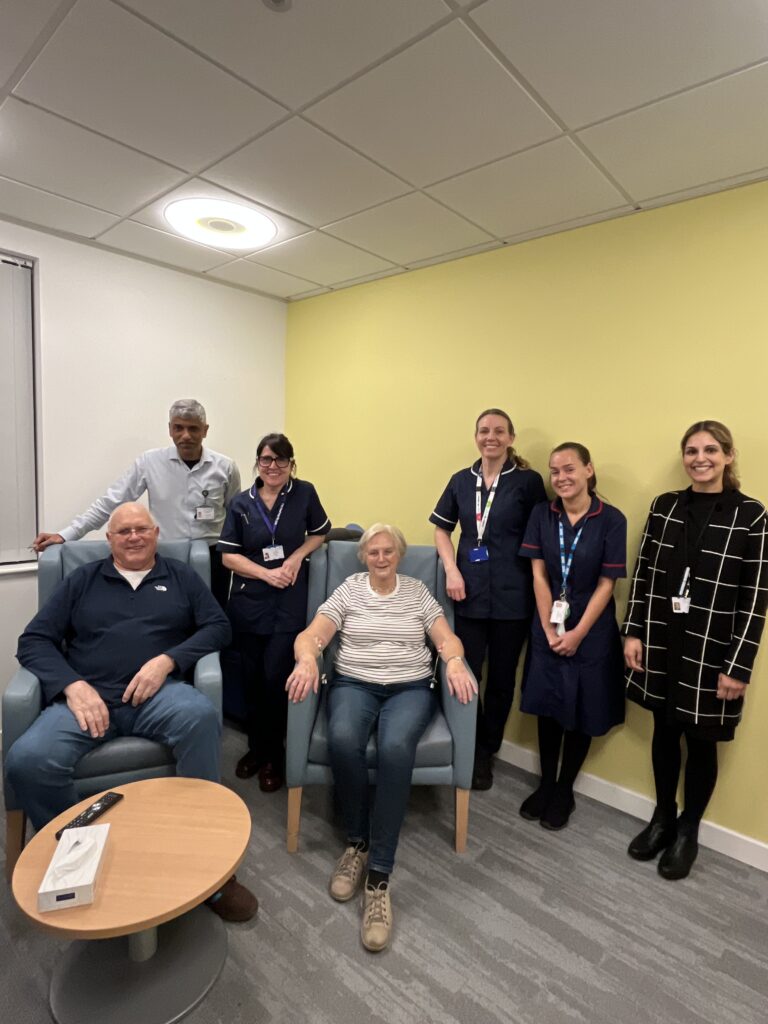 The research delivery team with Mick and Monica Metson