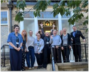 Gill and her team on the last day at Dragon's Parade - before they moved to Hummingbird House.