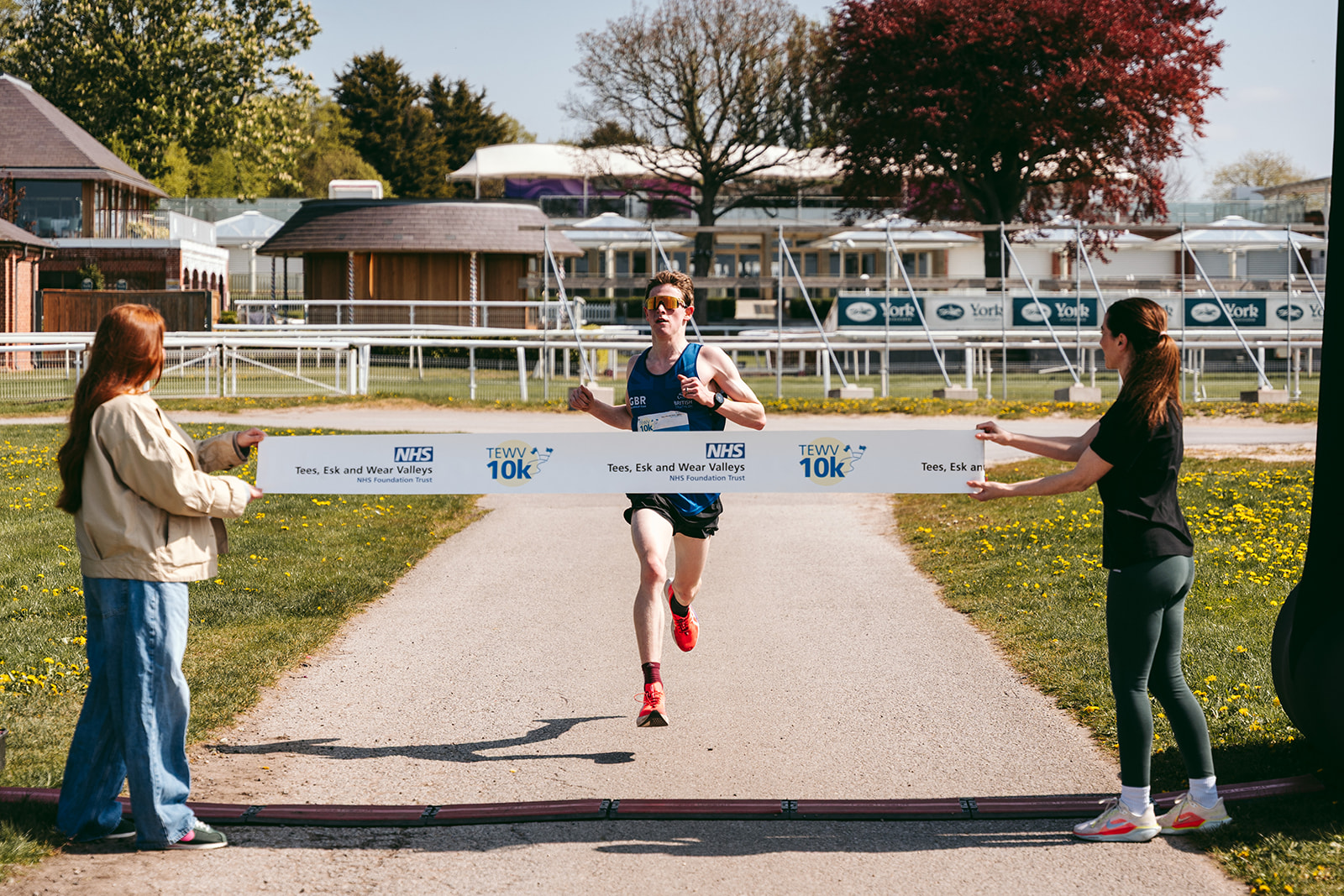 The finish line at the 2026 TEWV 10k