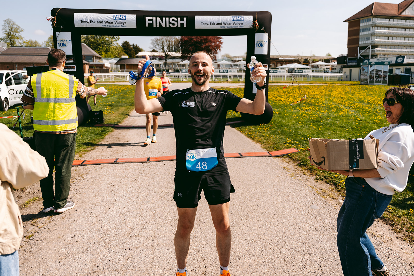 The finish line at the 2026 TEWV 10k