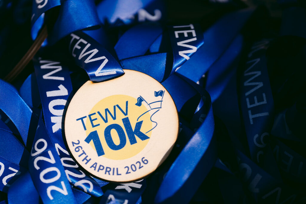 TEWV 10k finishers medal
