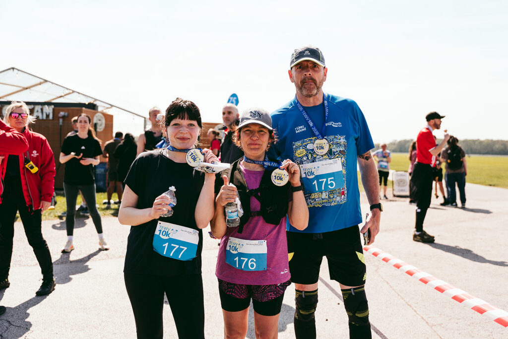 The finish line at the 2026 TEWV 10k