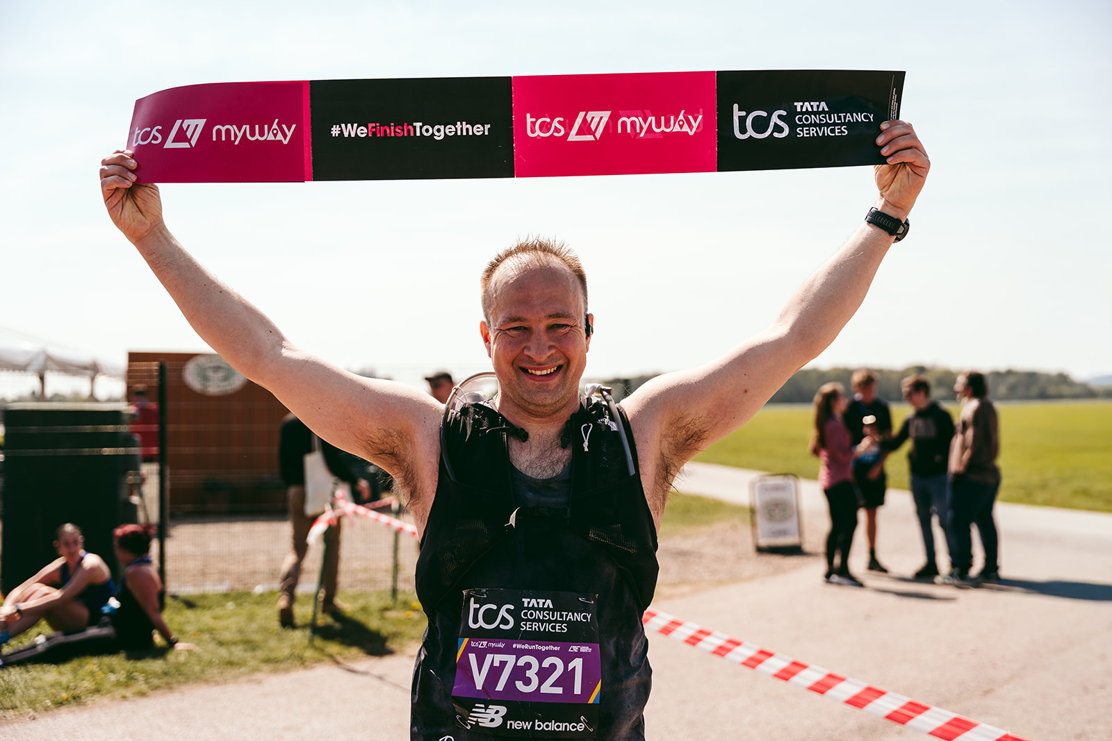 The finish line at the 2026 TEWV 10k