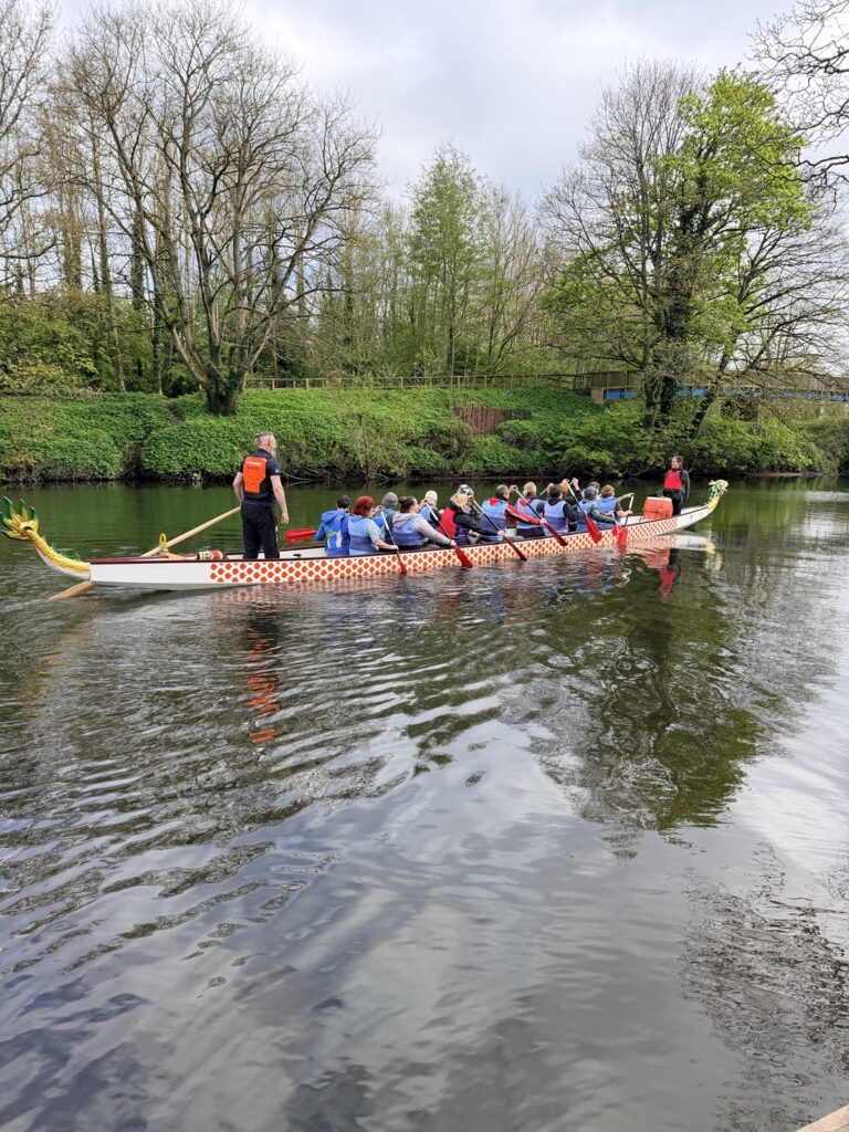 ARCH Nemesis team training in their dragon boat