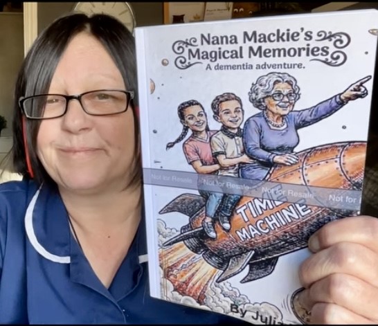 Julia with her book