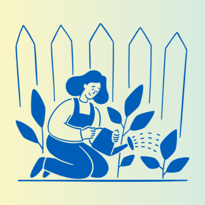 Woman gardening