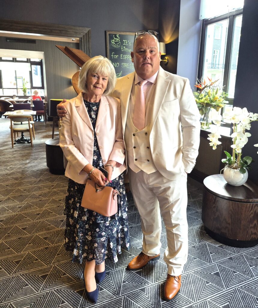 Hazel and Gary on their 22nd wedding anniversary last year.