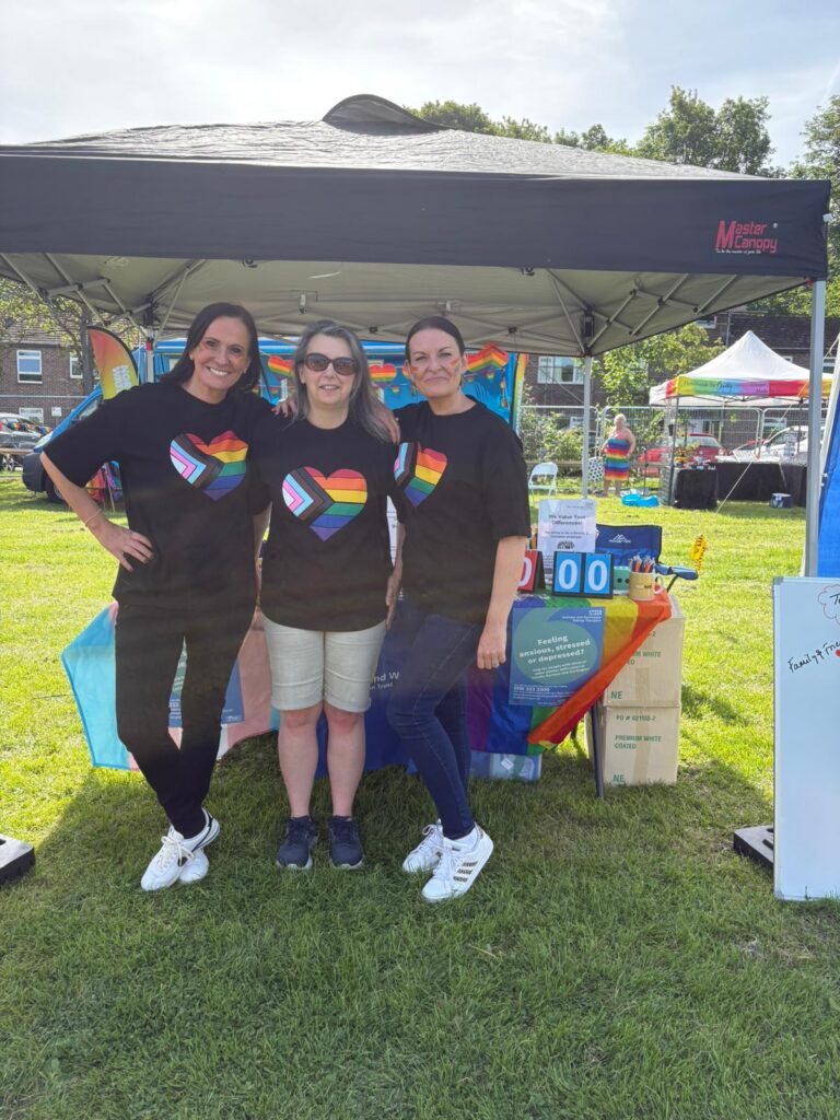 Our trust's stall at Durham Pride 2026