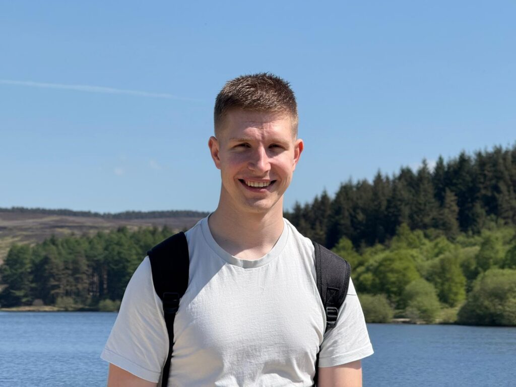 Piotr before he saved his hair in solidarity with people with brain cancer.