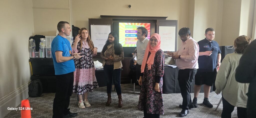 SAS doctors taking part in activities at a wellbeing day