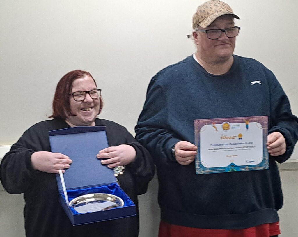 Ann Marie and Barry with their awards
