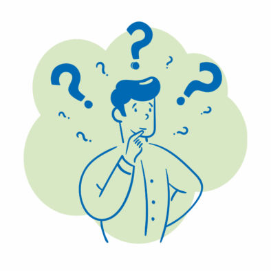 Person who look confused graphic