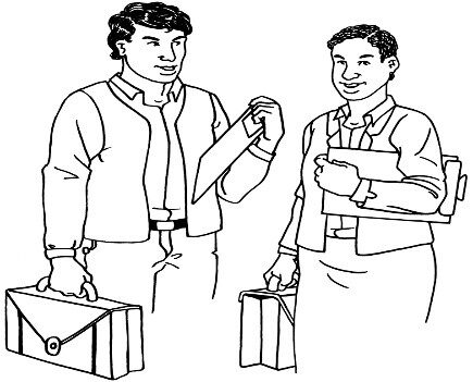 Business like people chatting