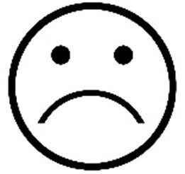 Unhappy face