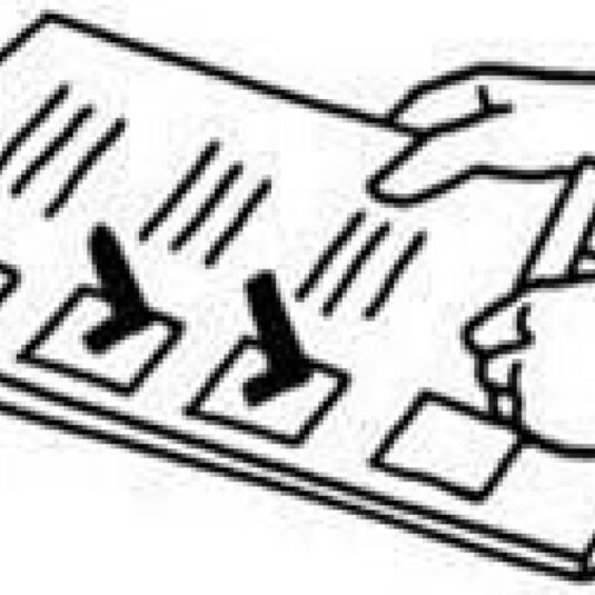 Filling out a checklist