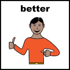 Illustration of someone with their thumb up and smiling