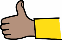 illustration of someone's thumb up