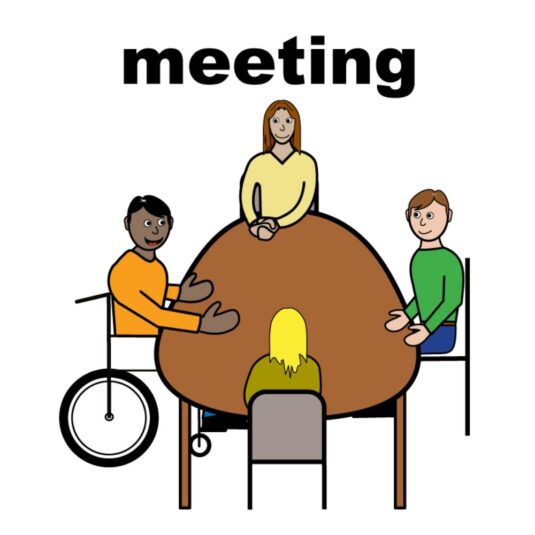People at a meeting