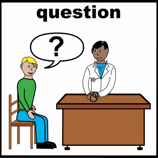 patient asking doctor a question